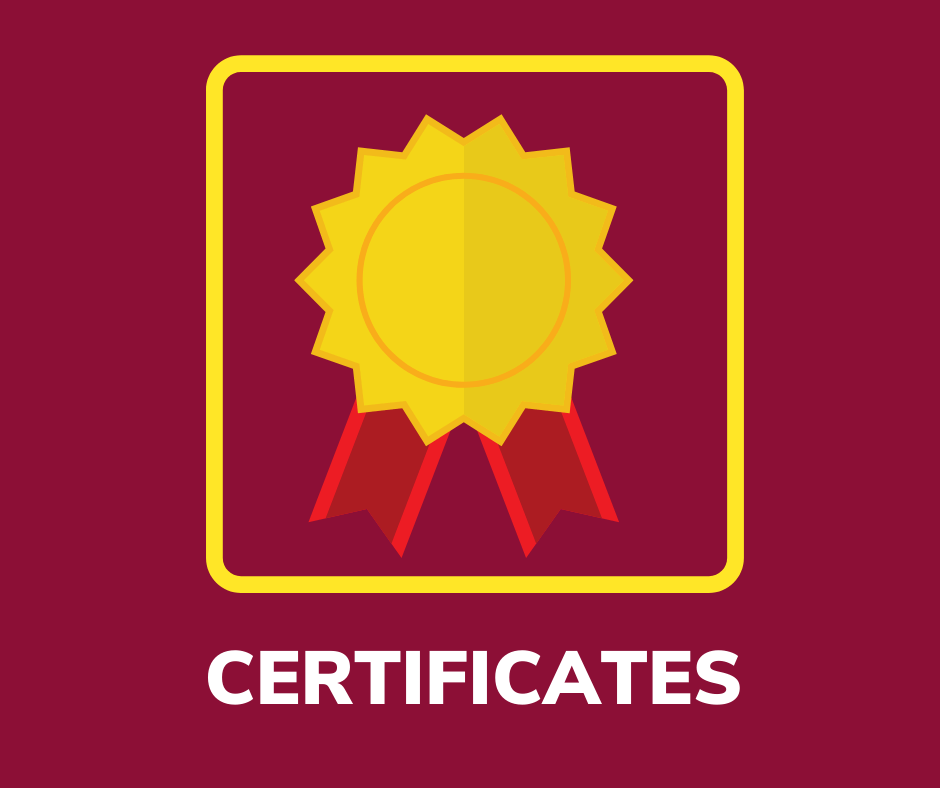 Certificates